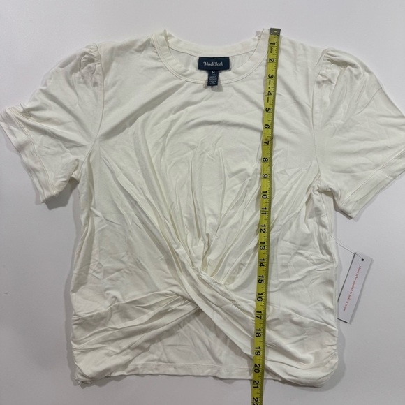 New ModCloth A Twist of Fun Knit Top Ivory Shirt - Picture 7 of 7